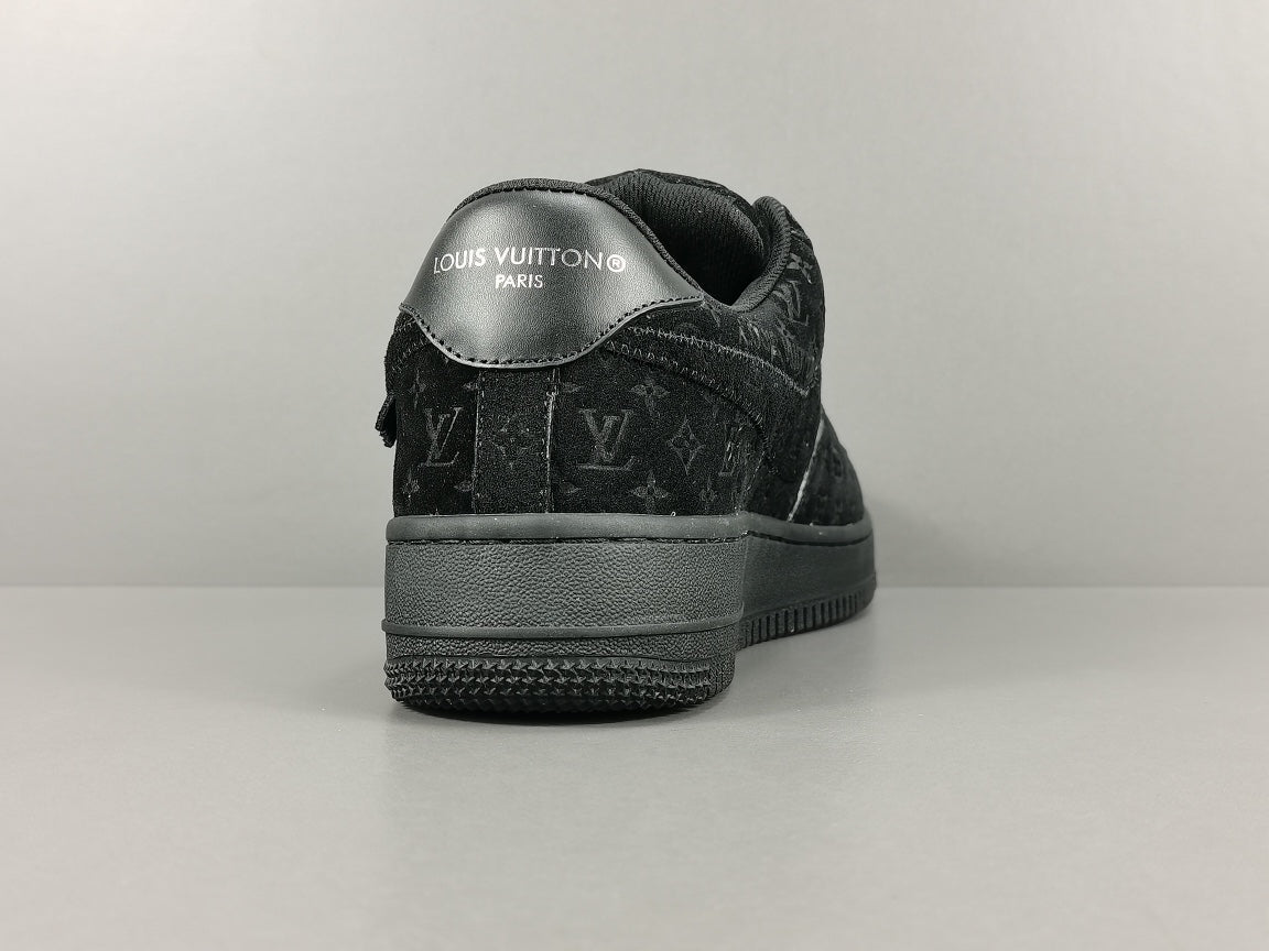 nike air force 1 x l**is V*t*n black/black