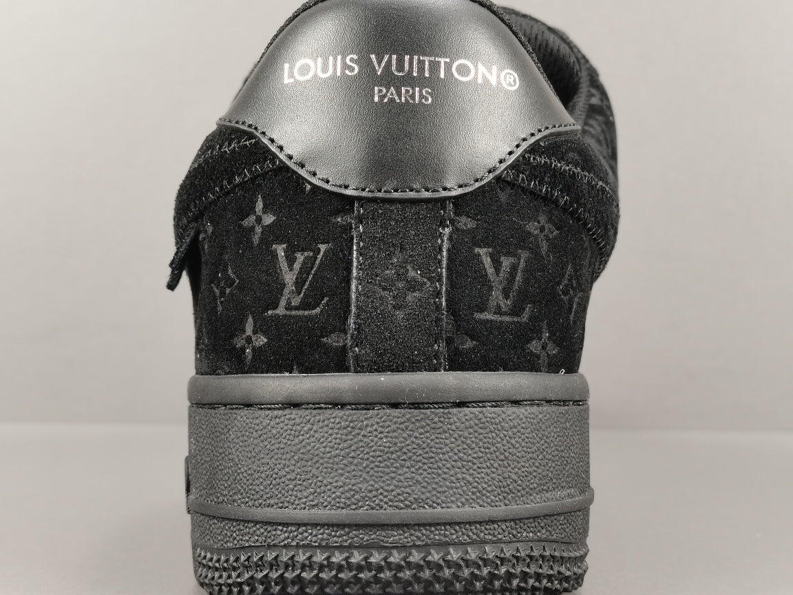 nike air force 1 x l**is V*t*n black/black